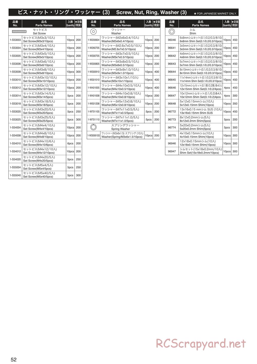 Kyosho - Inferno Neo ST 3.0 - Manual - Page 52