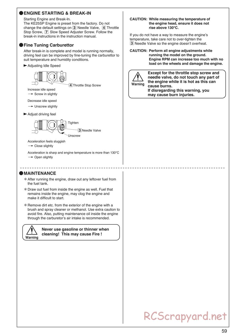 Kyosho - Inferno Neo ST 3.0 - Manual - Page 59