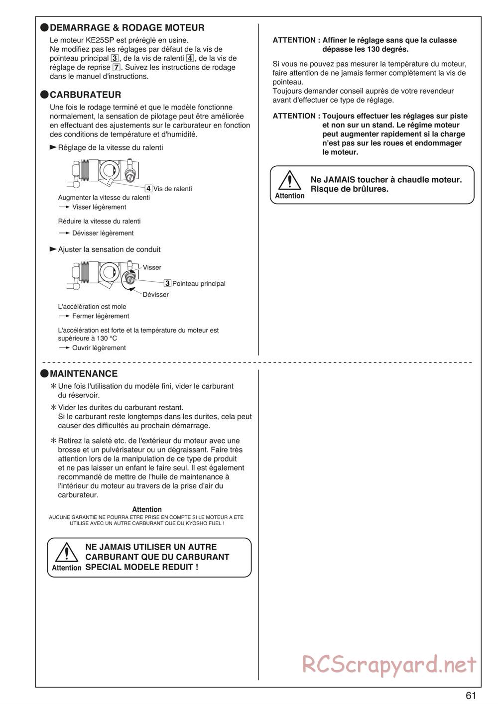 Kyosho - Inferno Neo ST 3.0 - Manual - Page 61