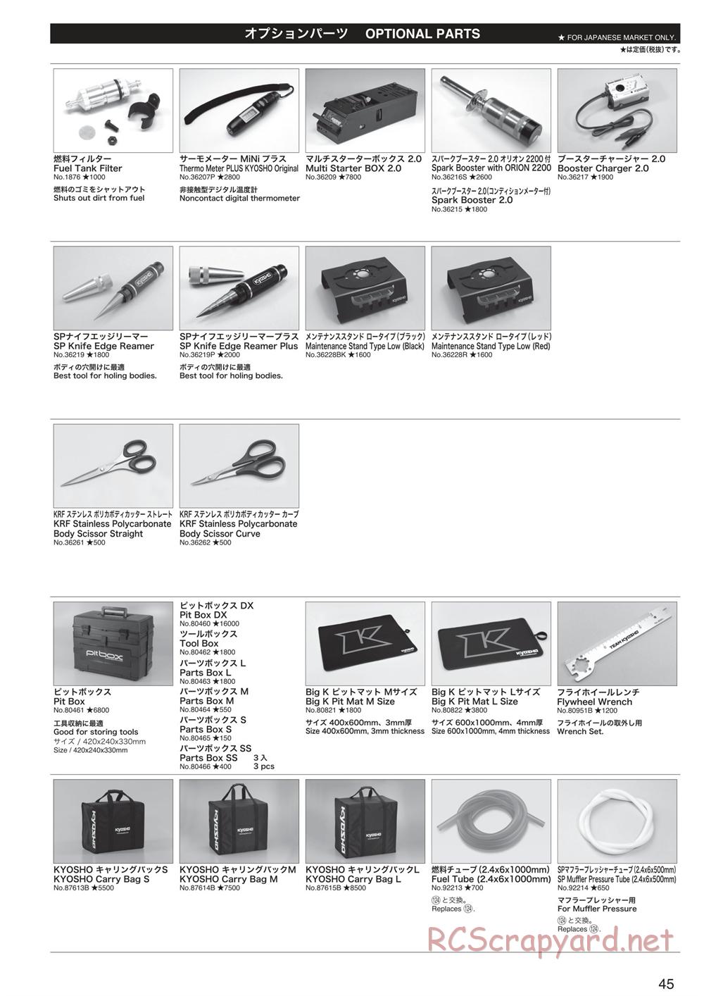 Kyosho - Inferno Neo ST 3.0 - Parts List - Page 4