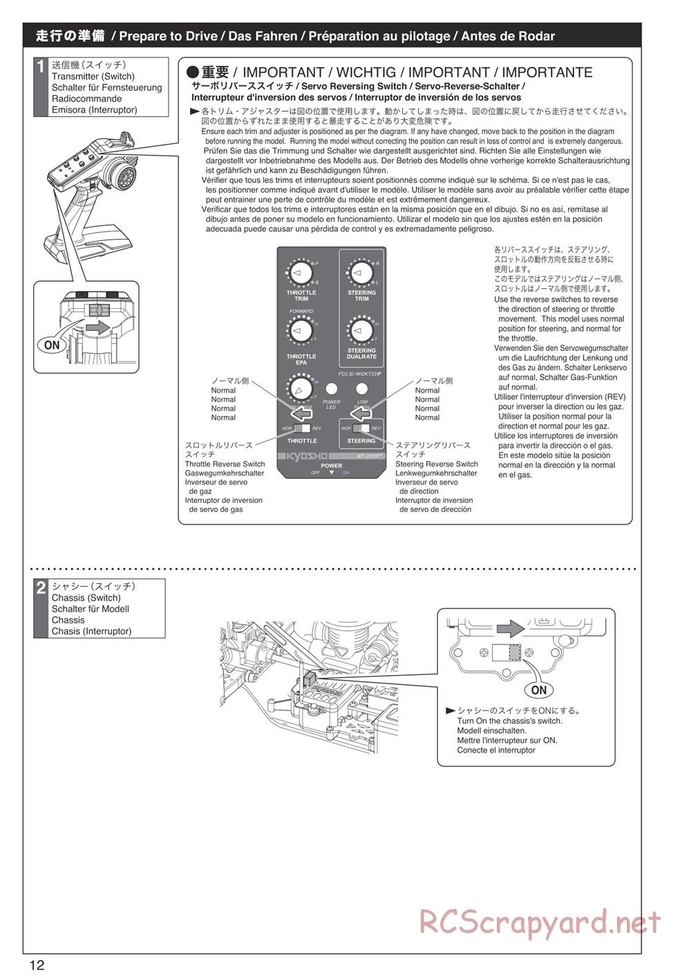 Kyosho - Inferno Neo ST 3.0 - Manual - Page 12