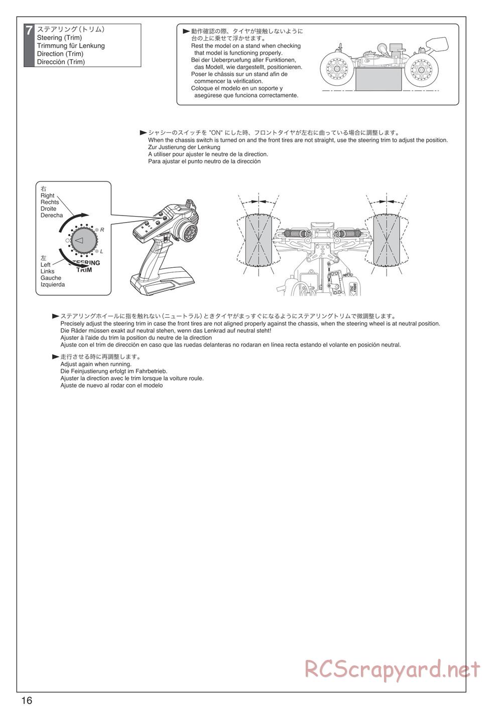 Kyosho - Inferno Neo ST 3.0 - Manual - Page 16