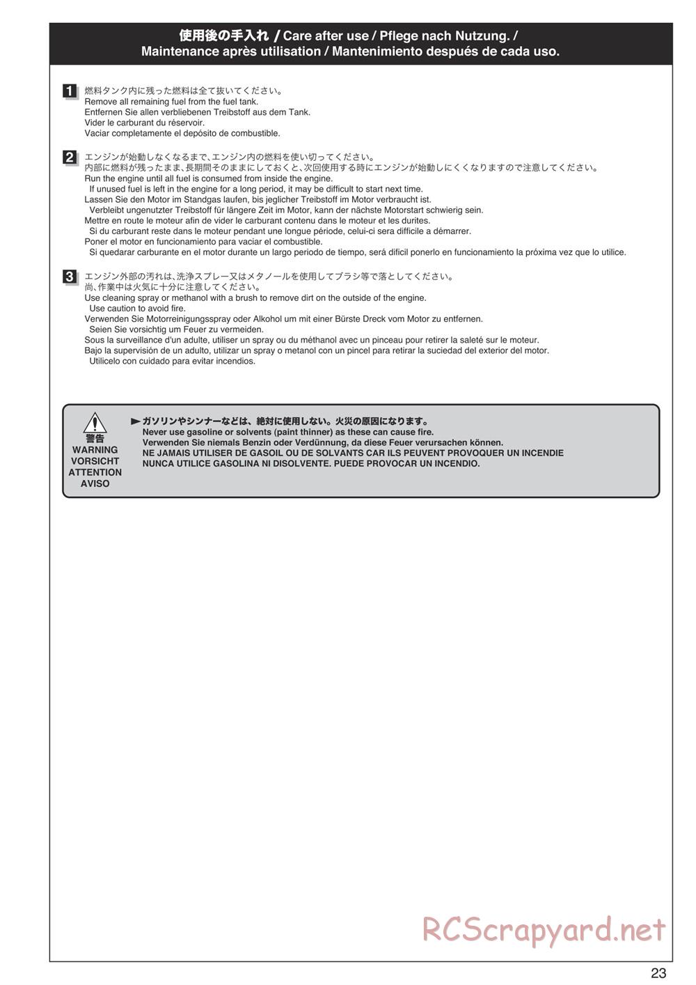 Kyosho - Inferno Neo ST 3.0 - Manual - Page 23
