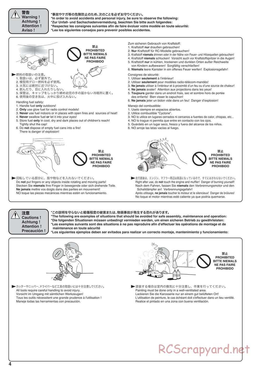 Kyosho - Nitro Tracker (2019) - Manual - Page 4