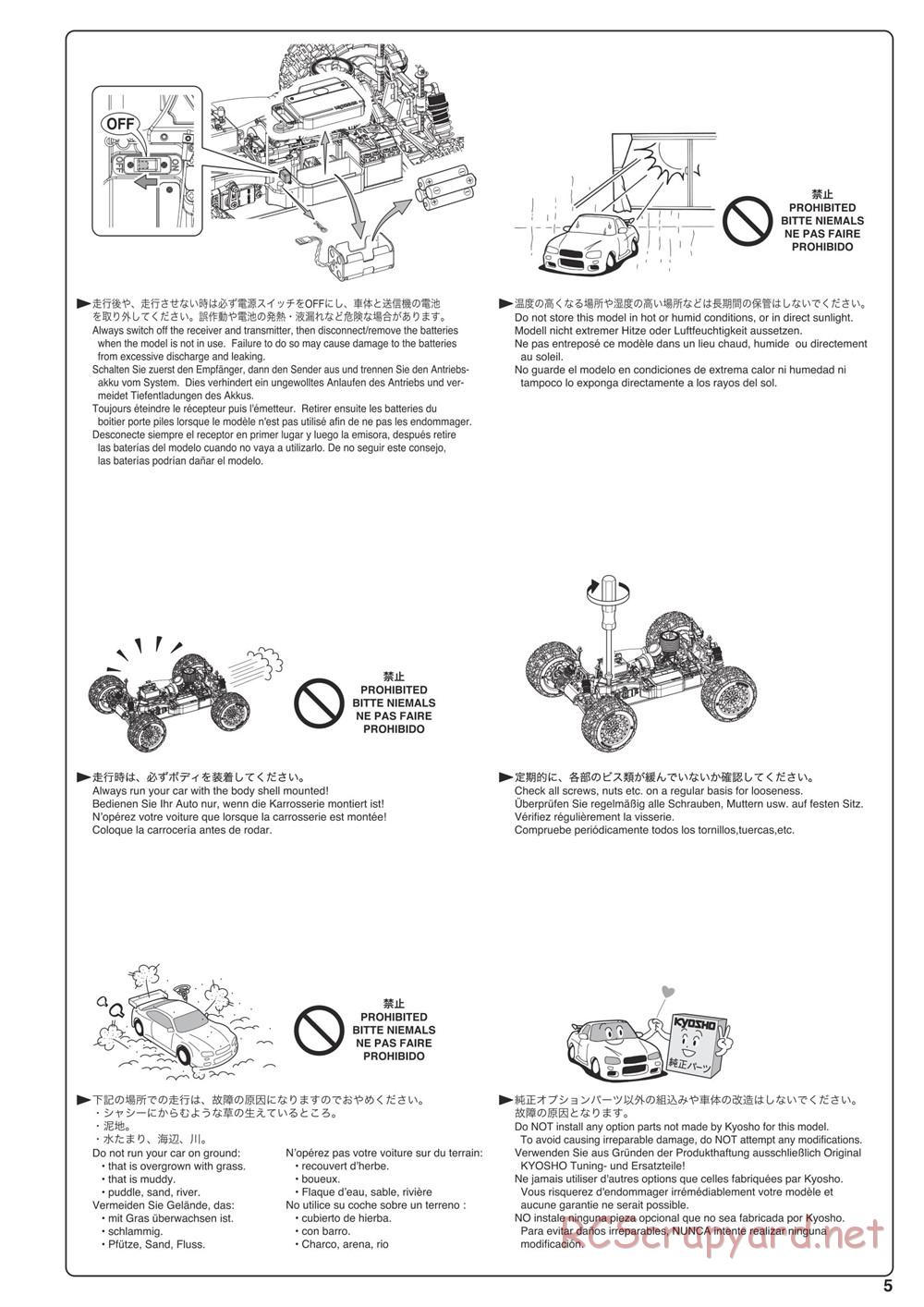 Kyosho - Nitro Tracker (2019) - Manual - Page 5