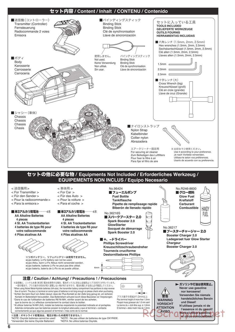 Kyosho - Nitro Tracker (2019) - Manual - Page 6