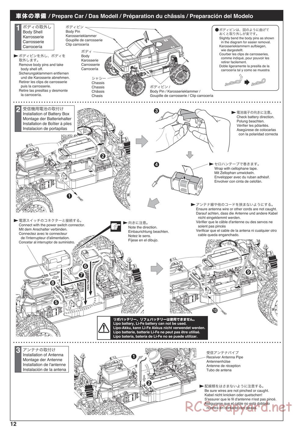 Kyosho - Nitro Tracker (2019) - Manual - Page 12