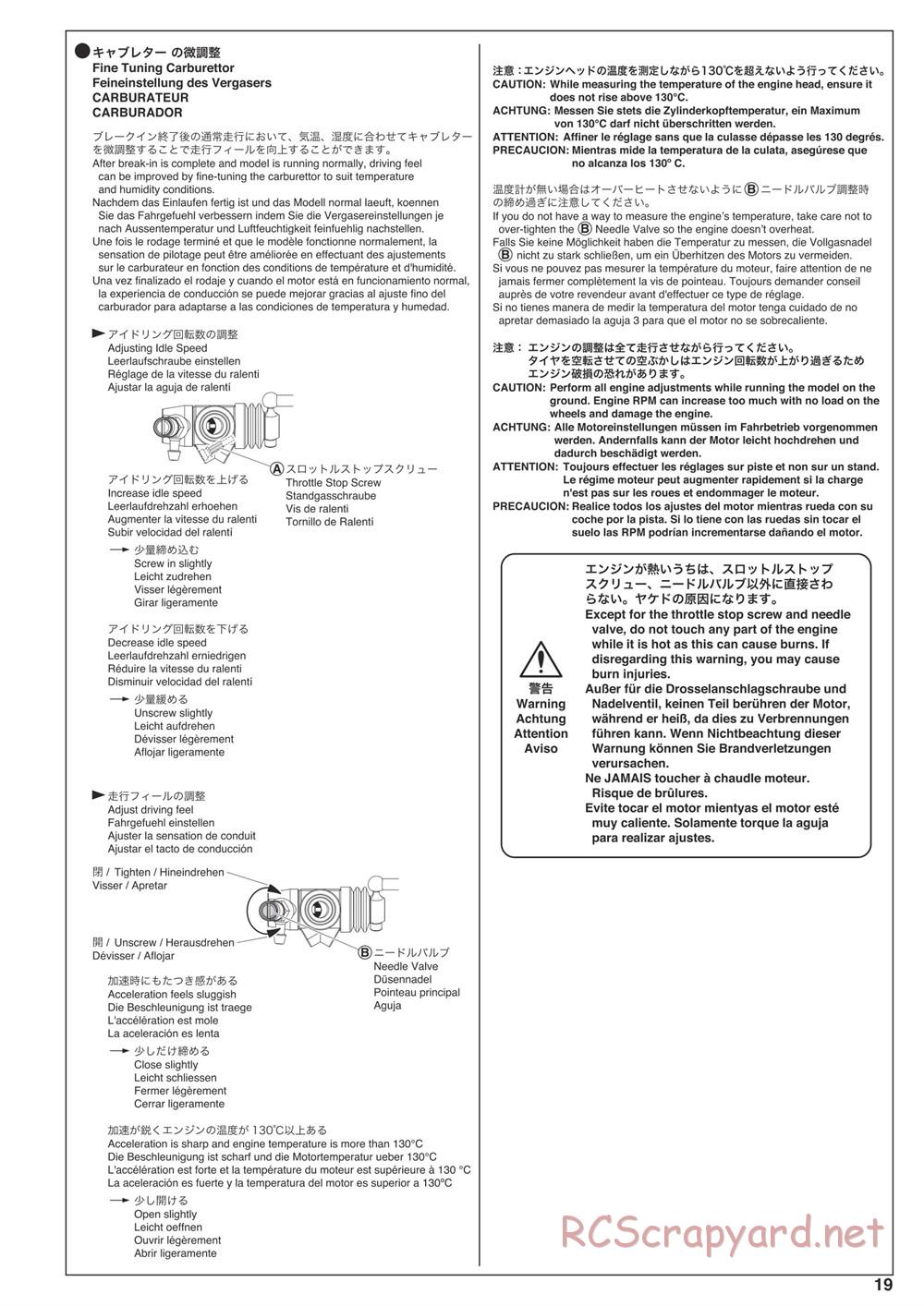 Kyosho - Nitro Tracker (2019) - Manual - Page 19