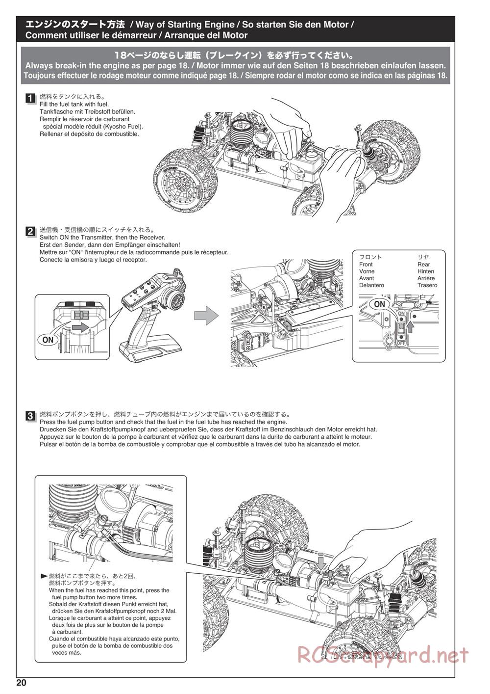 Kyosho - Nitro Tracker (2019) - Manual - Page 20