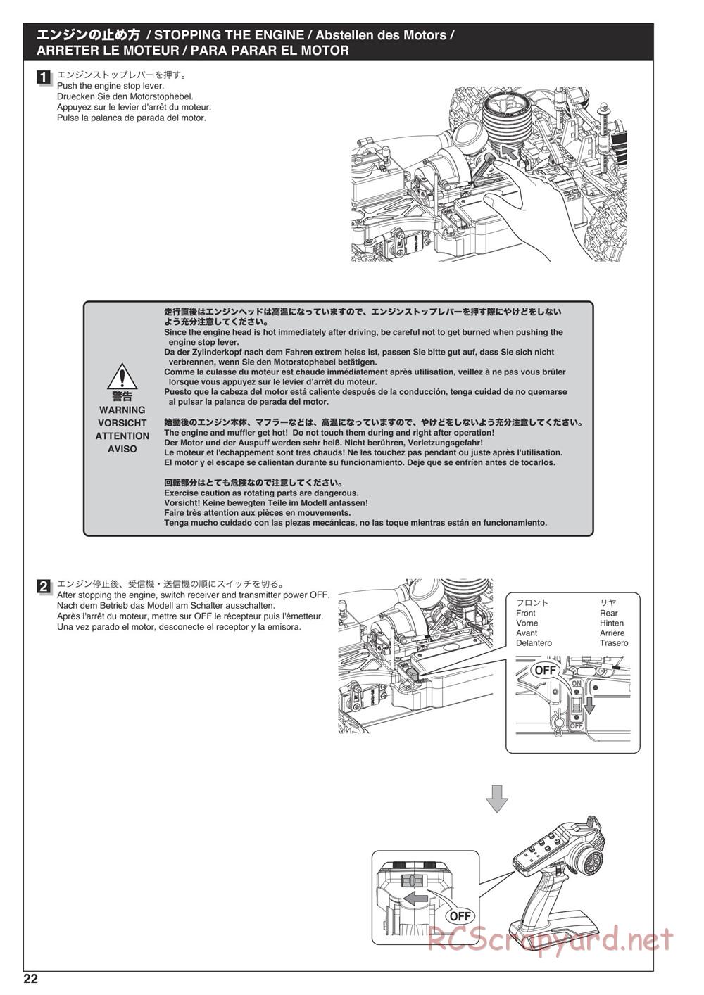 Kyosho - Nitro Tracker (2019) - Manual - Page 22