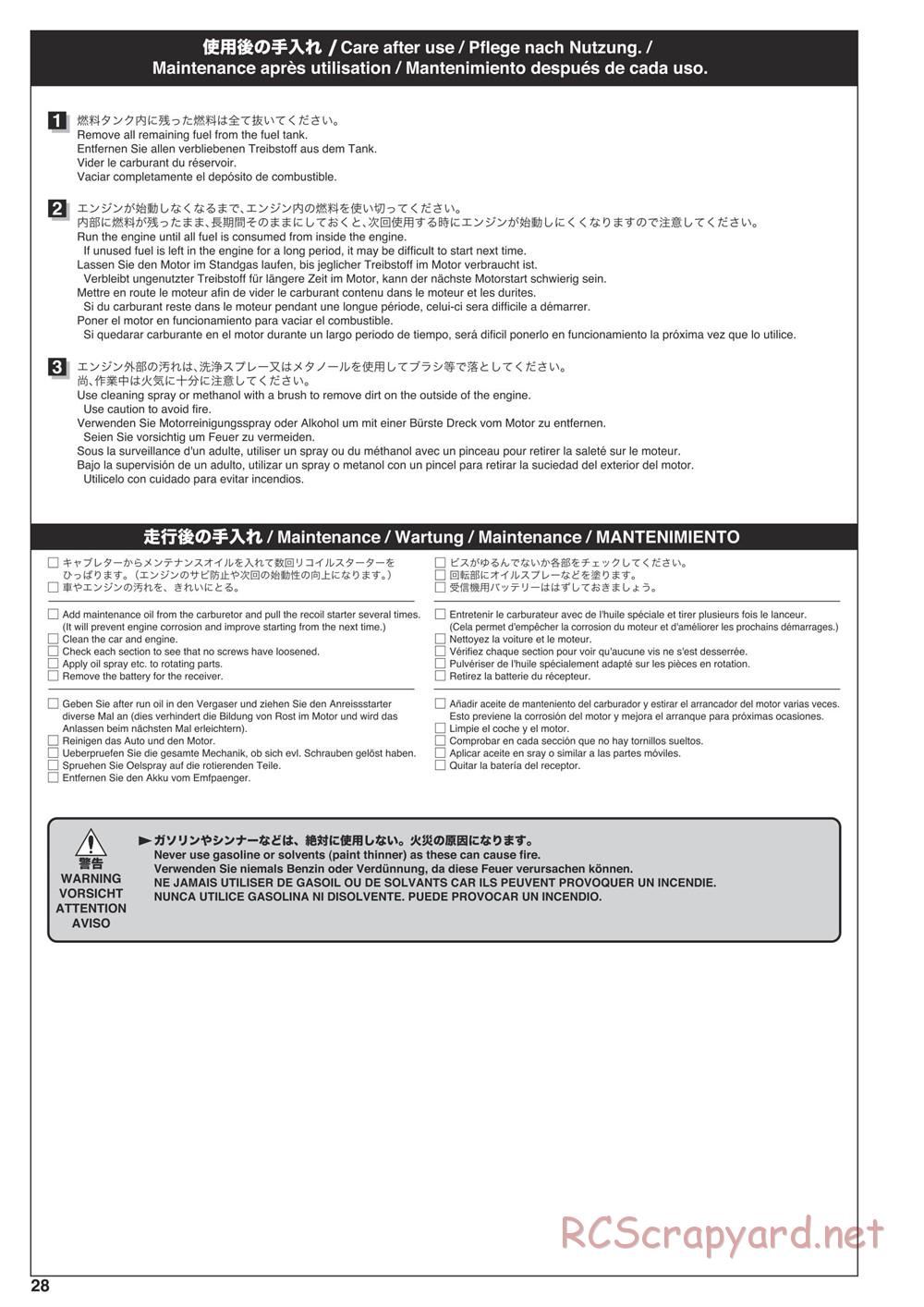 Kyosho - Nitro Tracker (2019) - Manual - Page 28