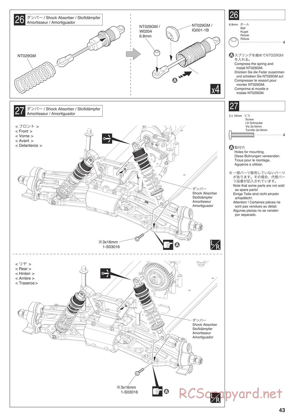 Kyosho - Nitro Tracker (2019) - Manual - Page 43