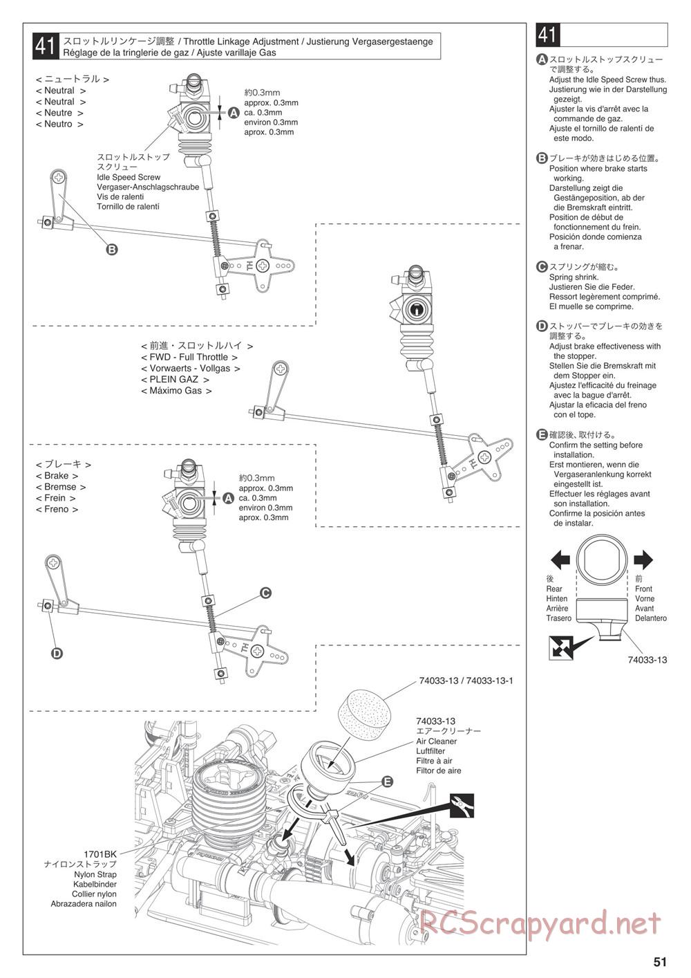 Kyosho - Nitro Tracker (2019) - Manual - Page 51