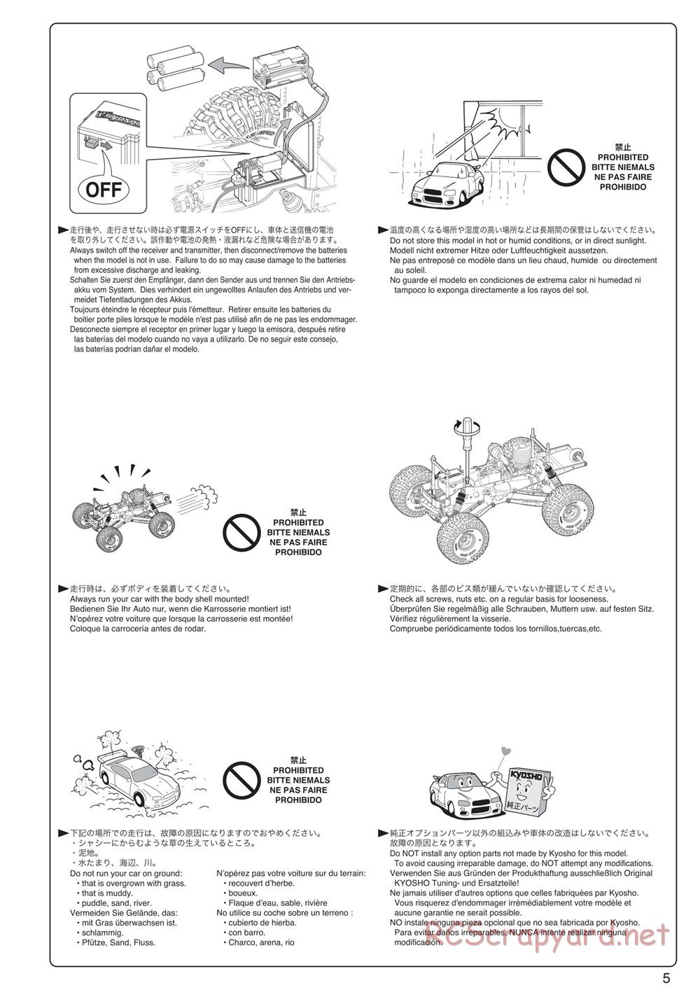 Kyosho - Mad Crusher - Manual - Page 5