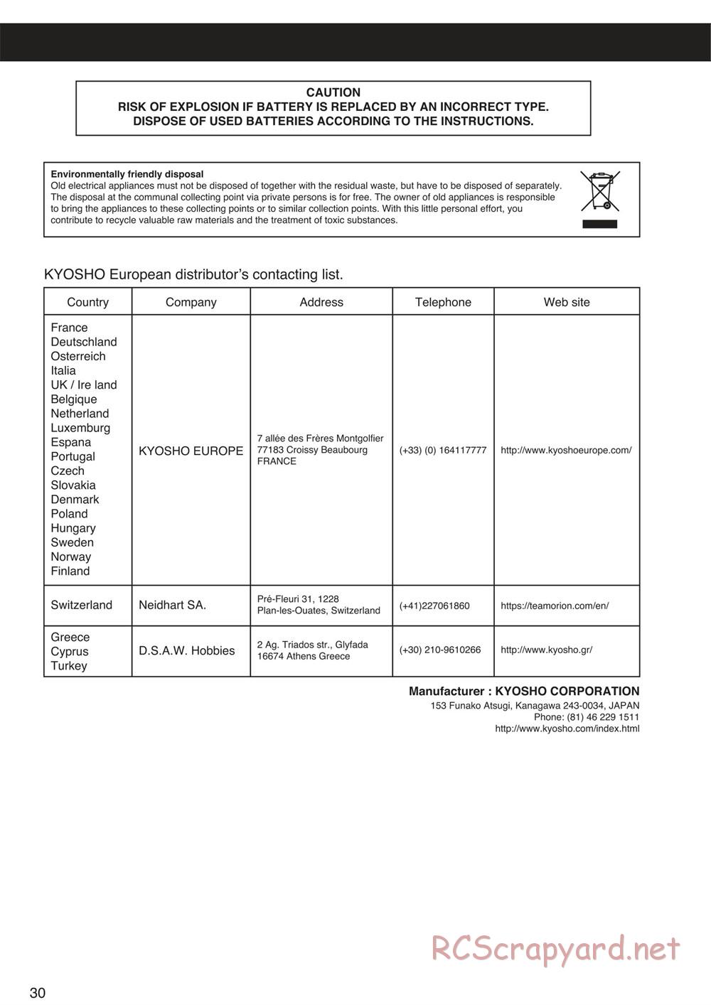 Kyosho - Mad Crusher - Manual - Page 30