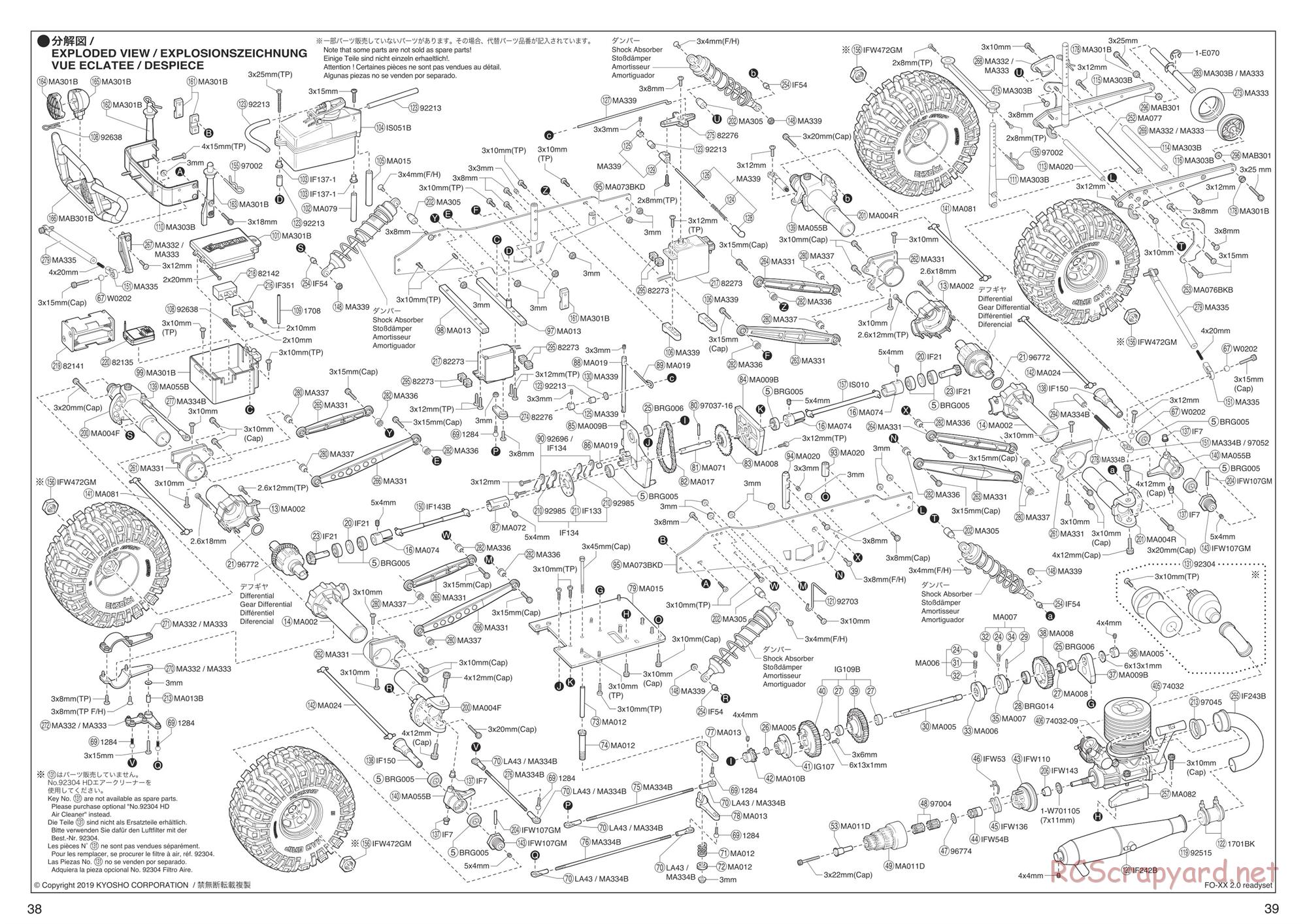Kyosho - FO-XX 2.0 - Exploded Views - Page 2