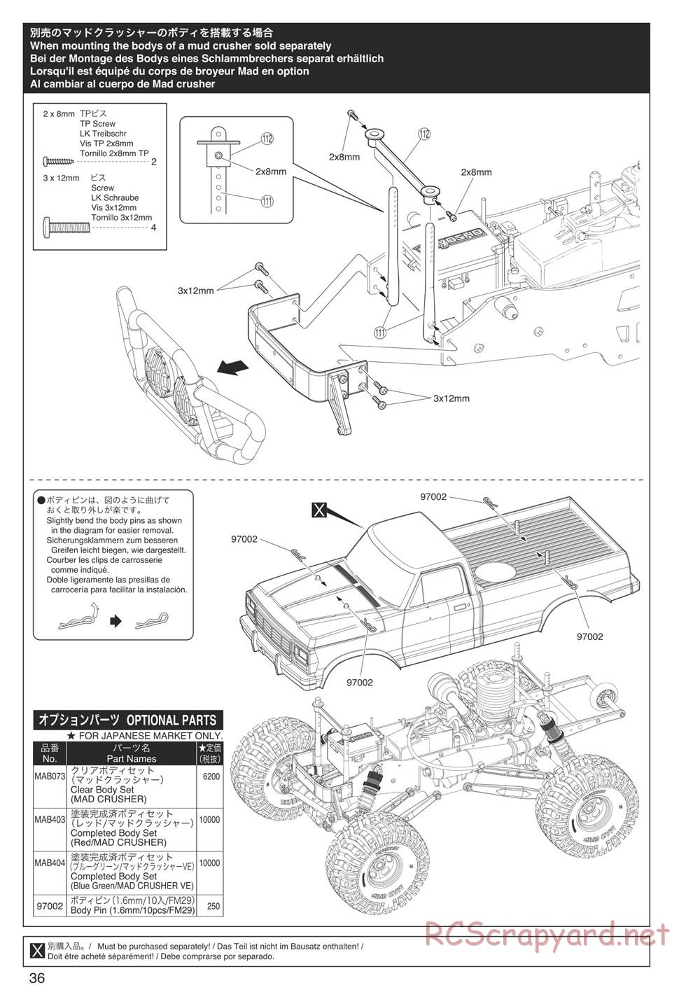 Kyosho - FO-XX 2.0 - Manual - Page 36