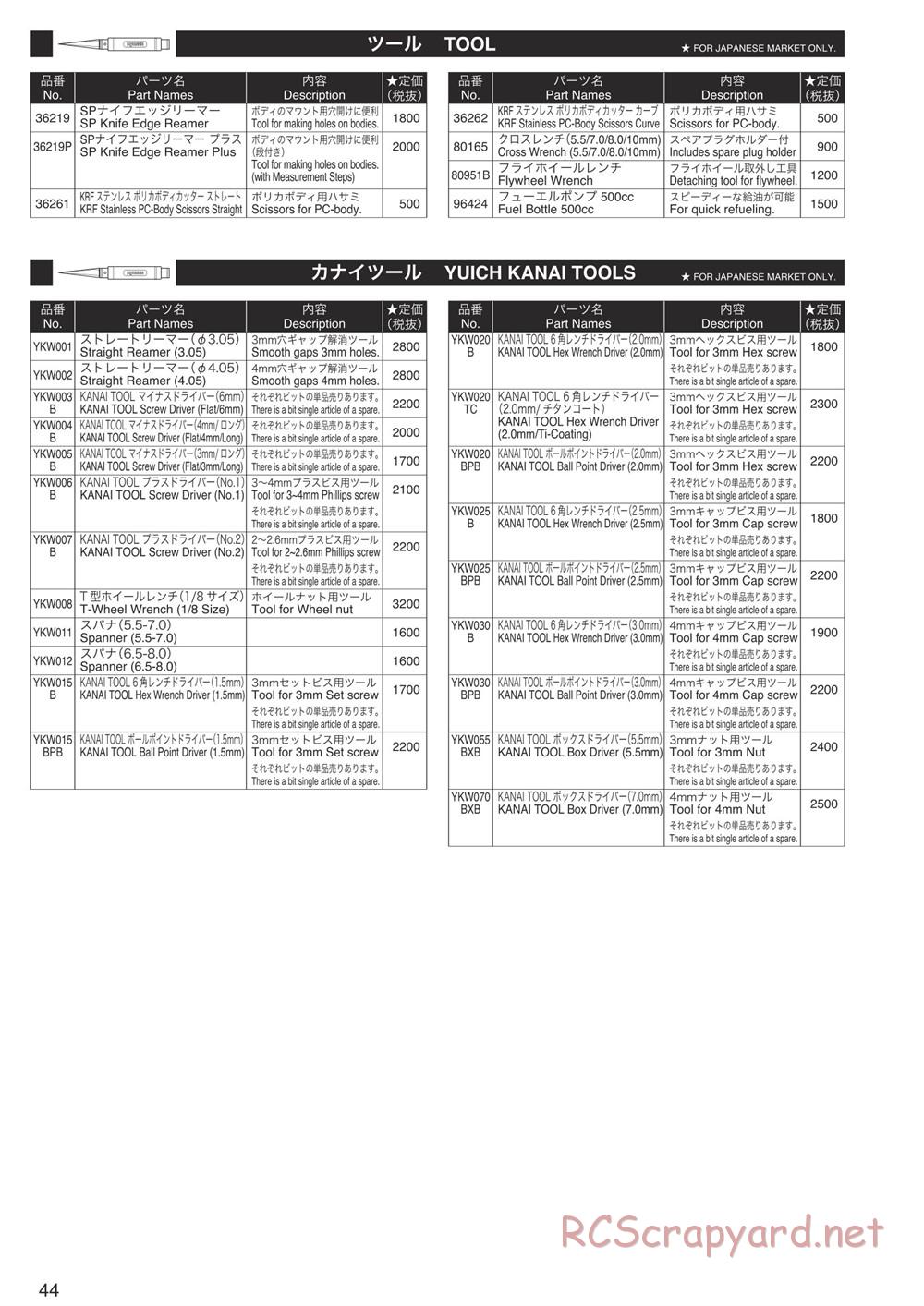 Kyosho - FO-XX 2.0 - Manual - Page 43