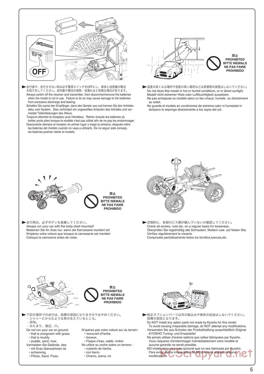 Kyosho - FO-XX 2.0 - Manual - Page 5