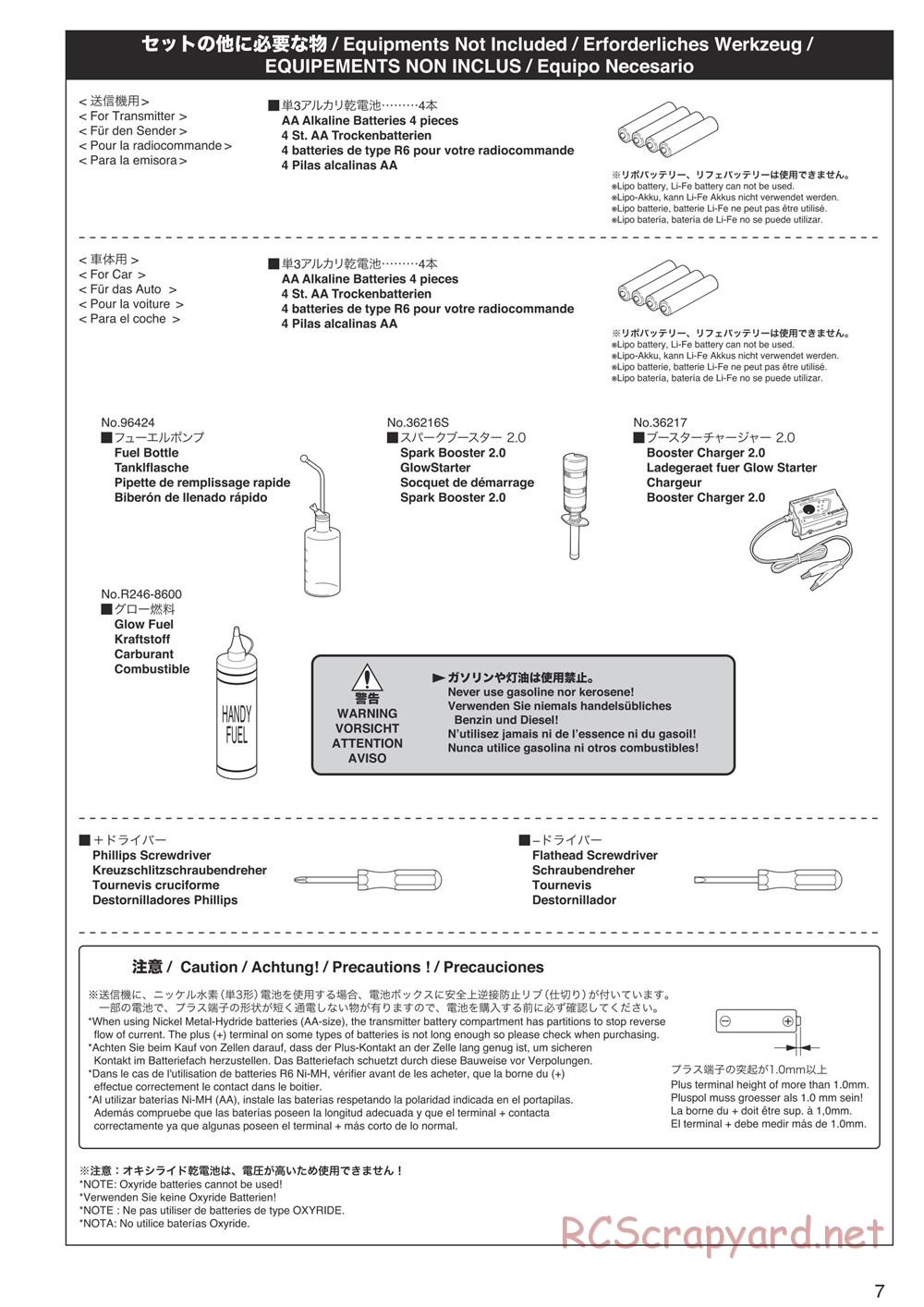 Kyosho - FO-XX 2.0 - Manual - Page 7