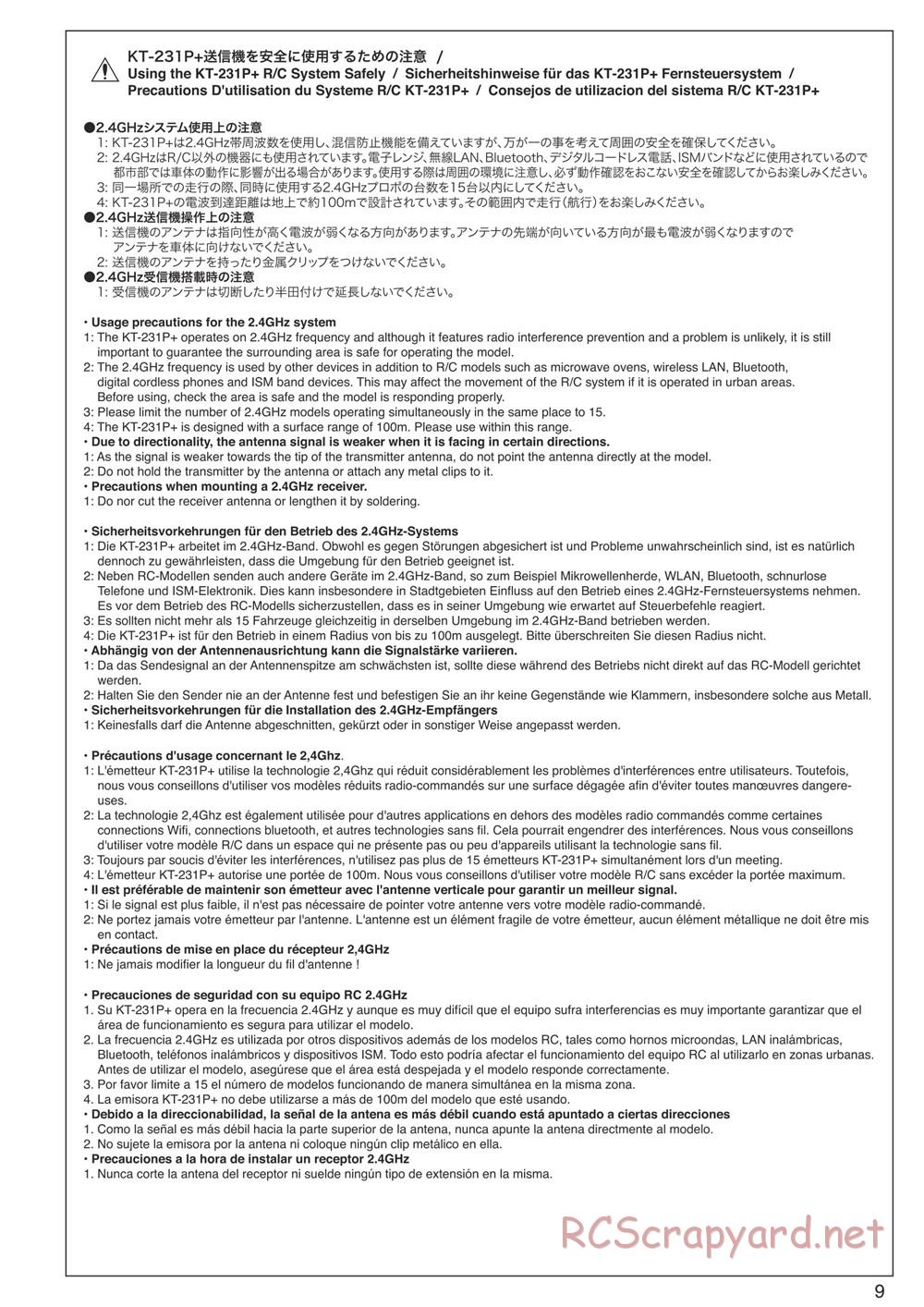 Kyosho - FO-XX 2.0 - Manual - Page 9