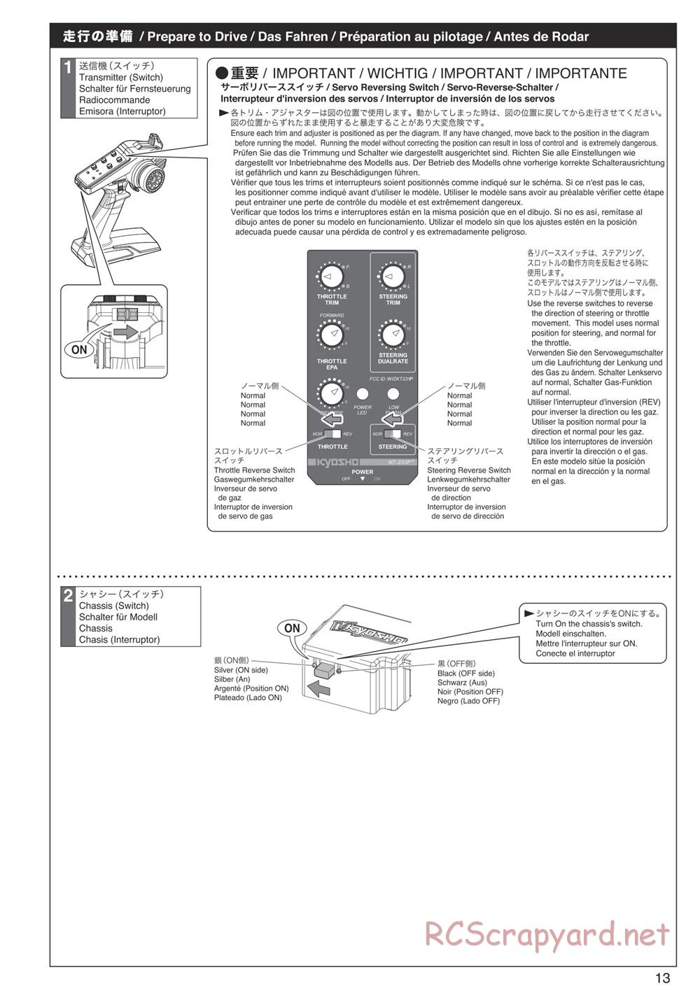 Kyosho - FO-XX 2.0 - Manual - Page 13