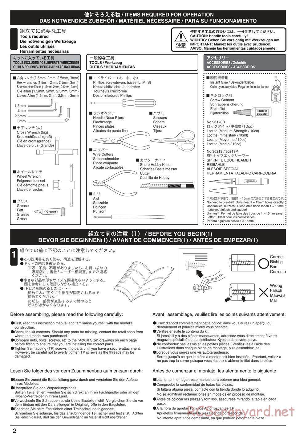 Kyosho - Mad Crusher VE - Manual - Page 2