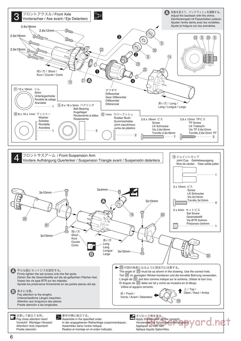 Kyosho - Mad Crusher VE - Manual - Page 6