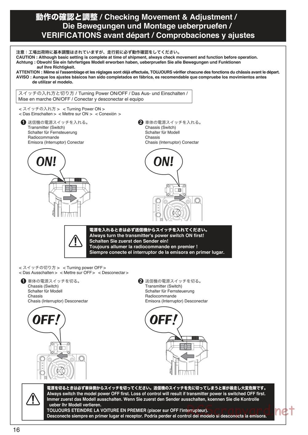 Kyosho - Mad Crusher VE - Manual - Page 16