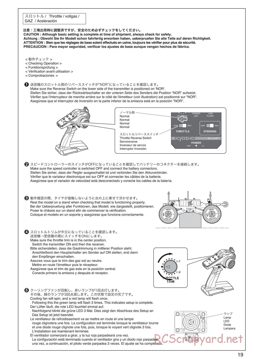 Kyosho - Mad Crusher VE - Manual - Page 19