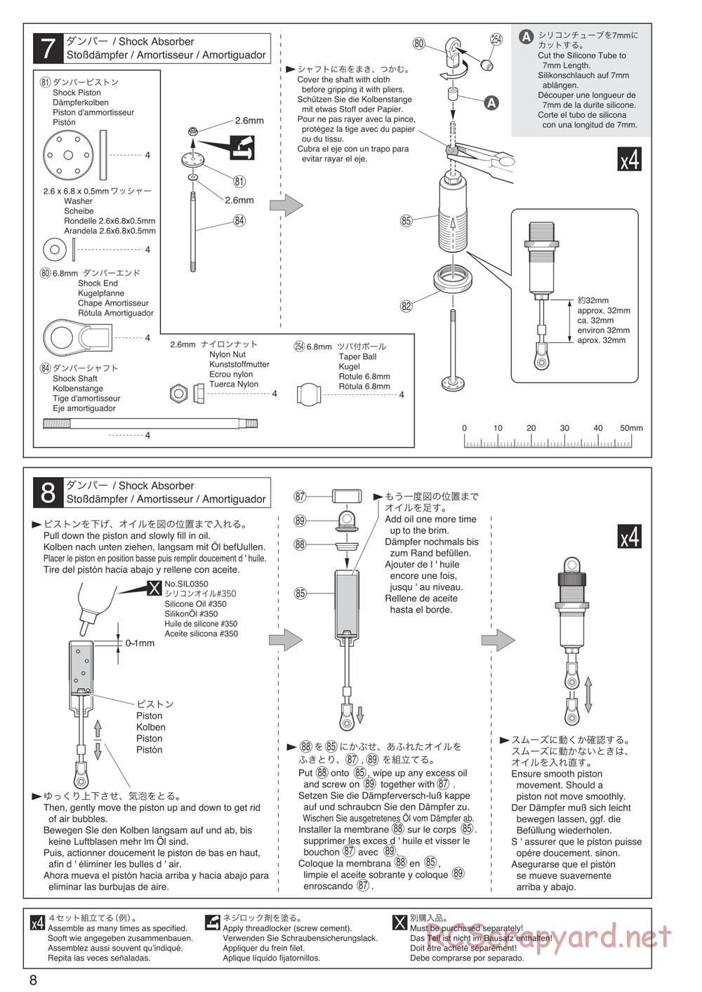 Kyosho - FO-XX VE 2.0 - Manual - Page 8
