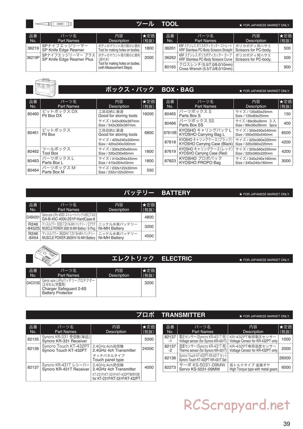 Kyosho - FO-XX VE 2.0 - Manual - Page 38