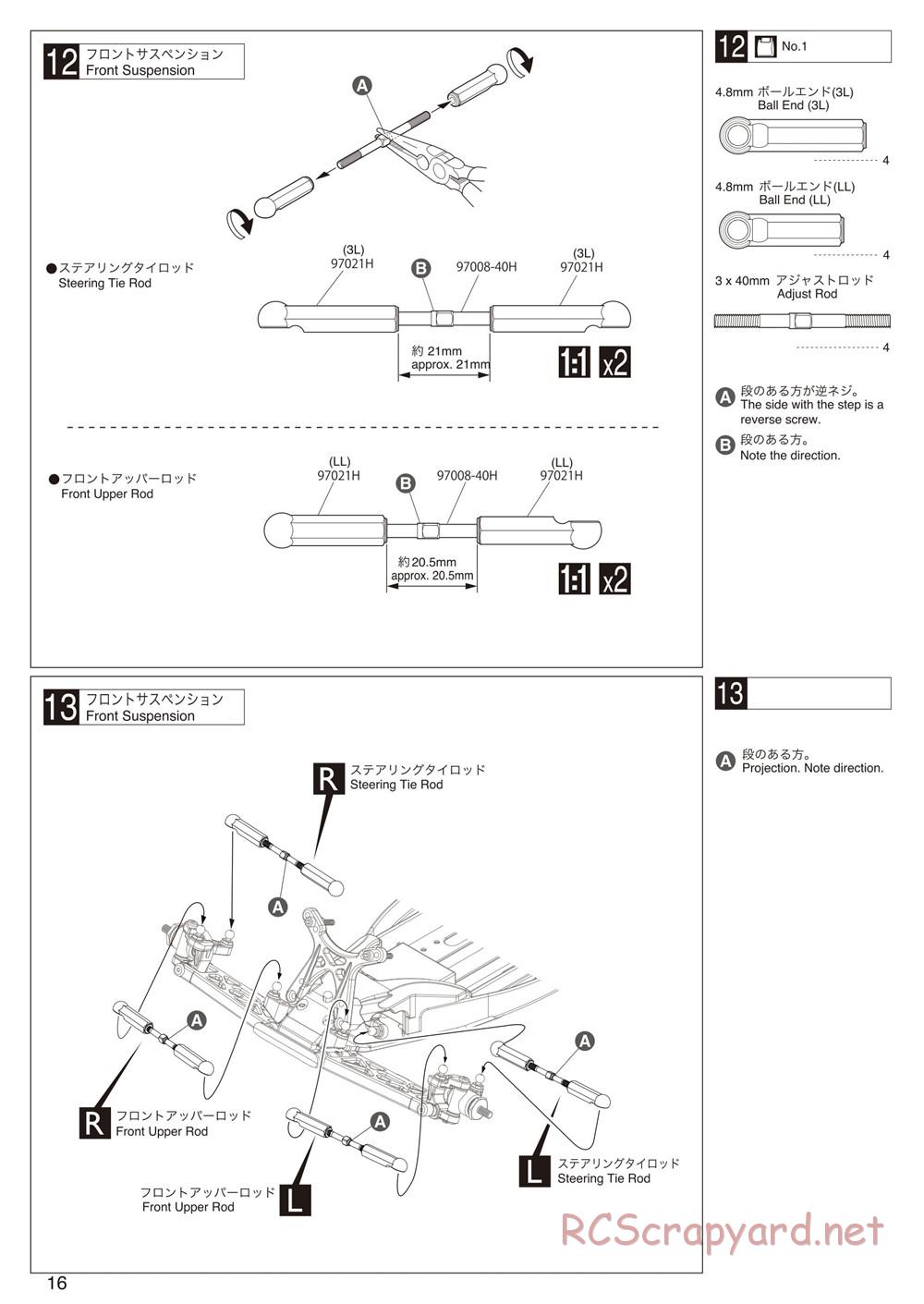 Kyosho - Ultima RB6 (2015) - Manual - Page 16