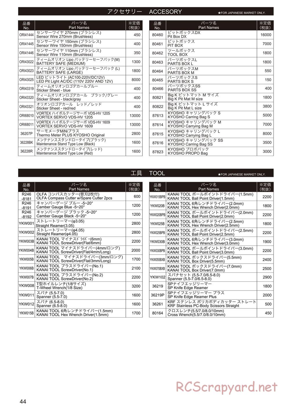 Kyosho - Ultima RB6 (2015) - Manual - Page 43