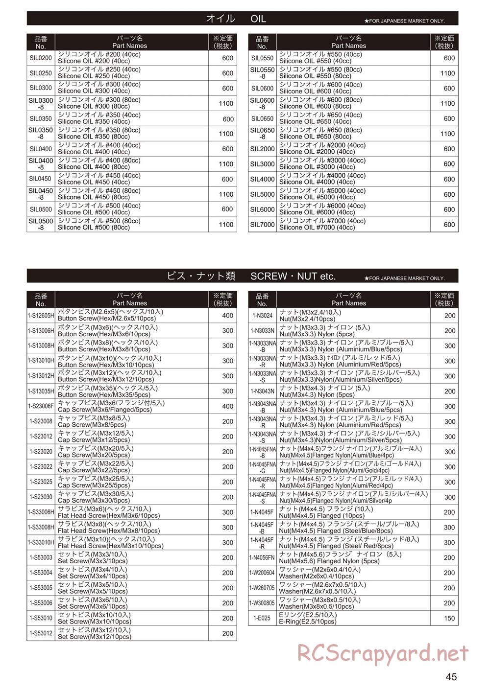 Kyosho - Ultima RB6 (2015) - Manual - Page 44