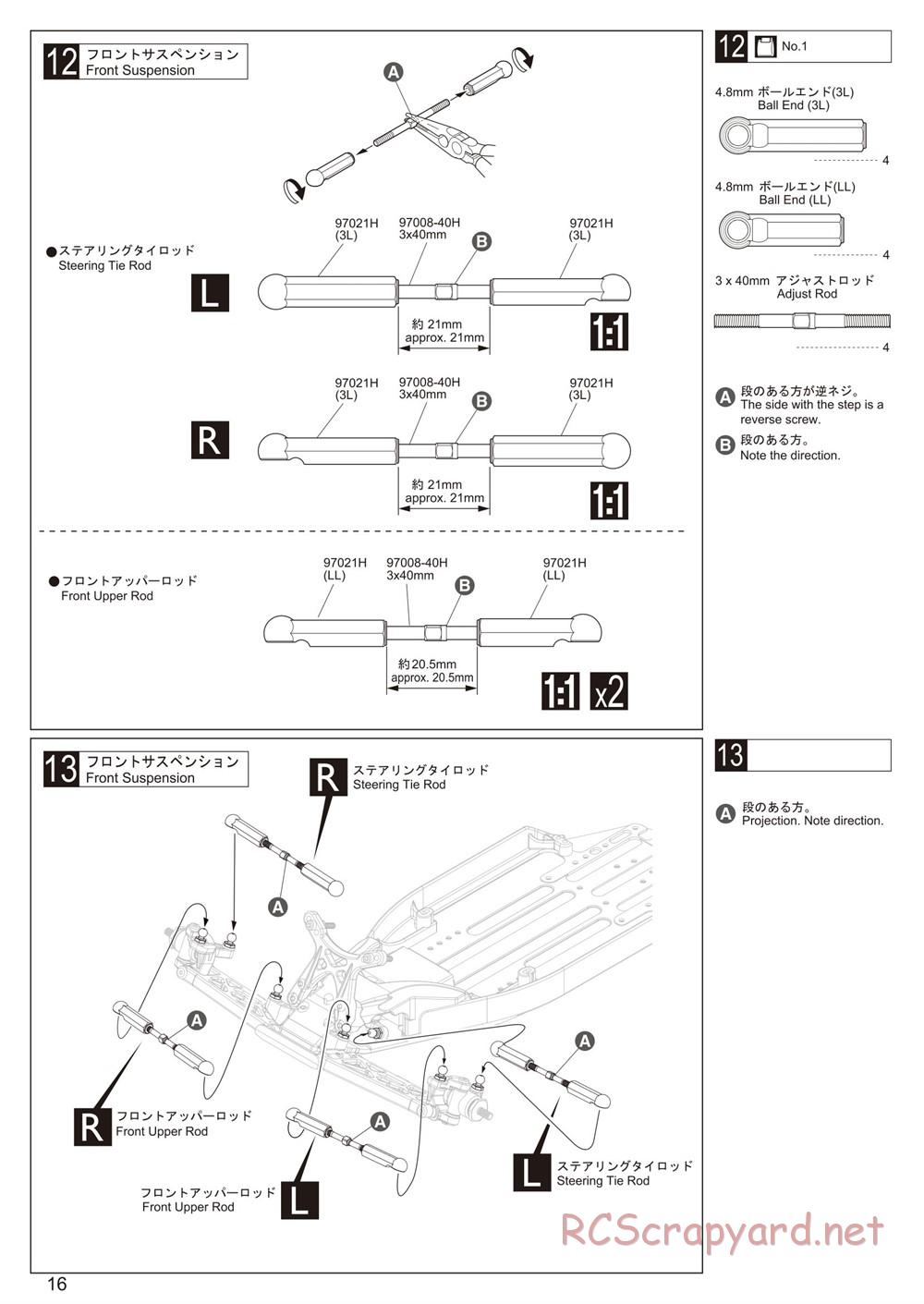 Kyosho - Ultima RB6.6 - Manual - Page 16