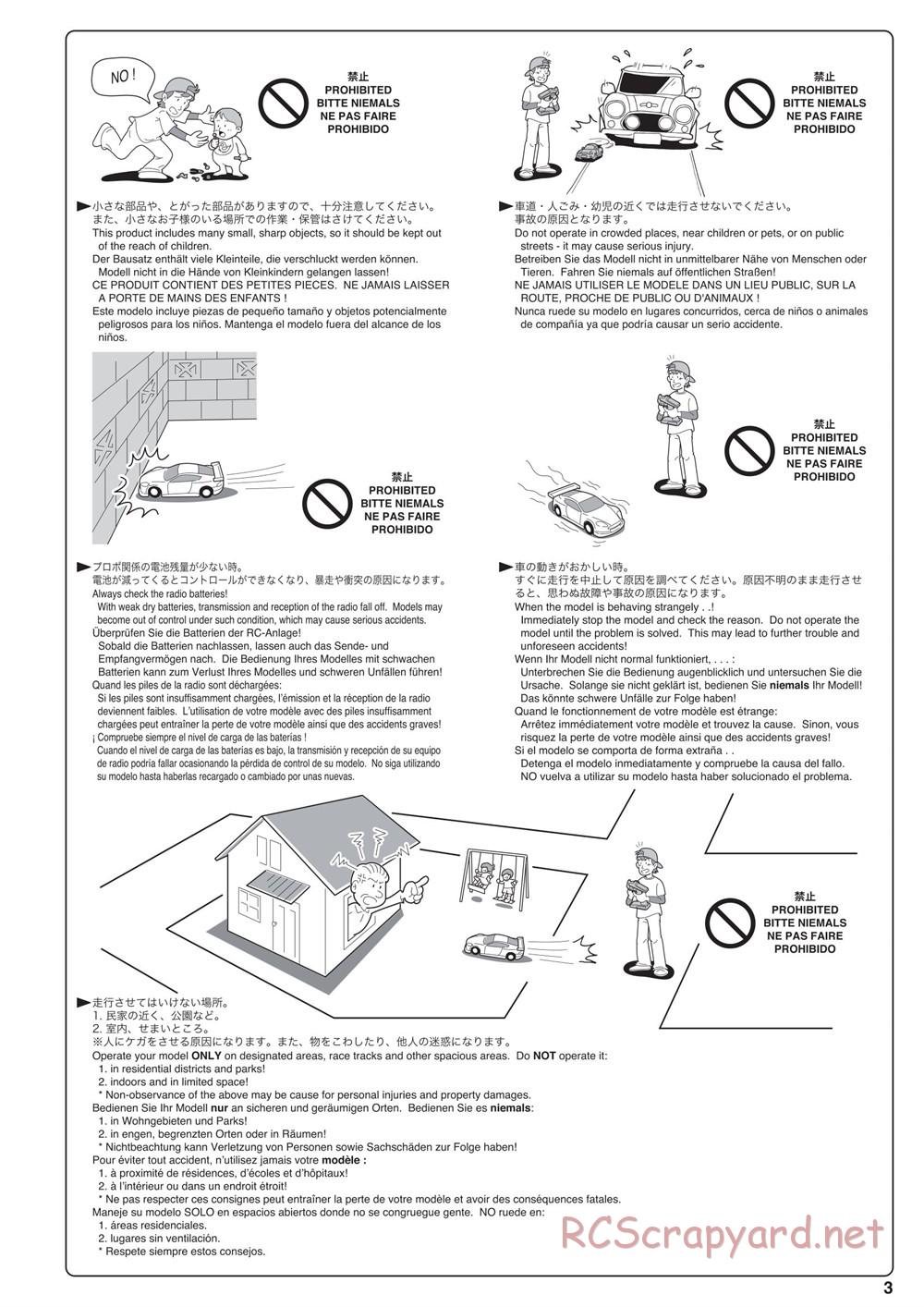 Kyosho - Outlaw Rampage - Manual - Page 3