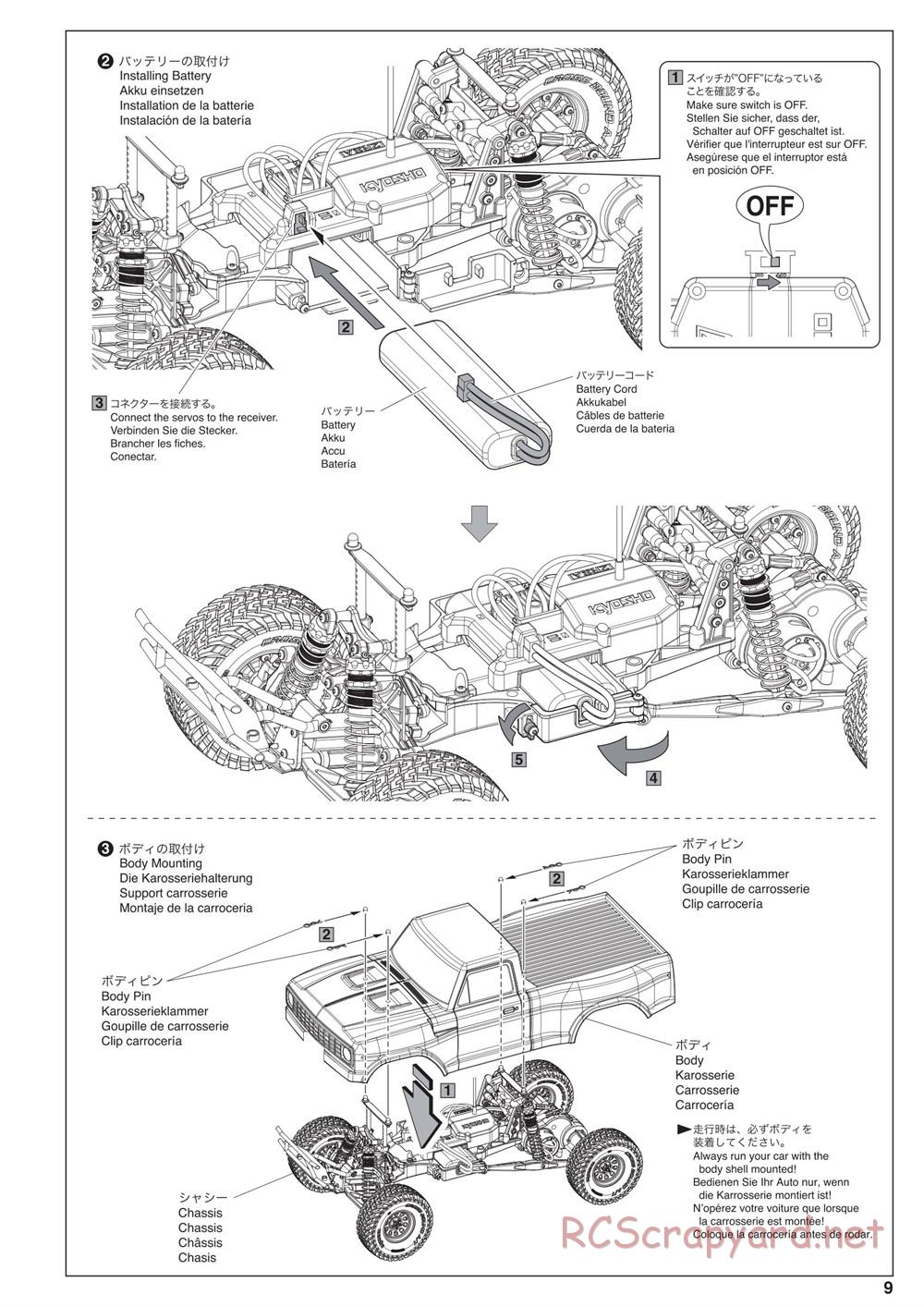 Kyosho - Outlaw Rampage - Manual - Page 9