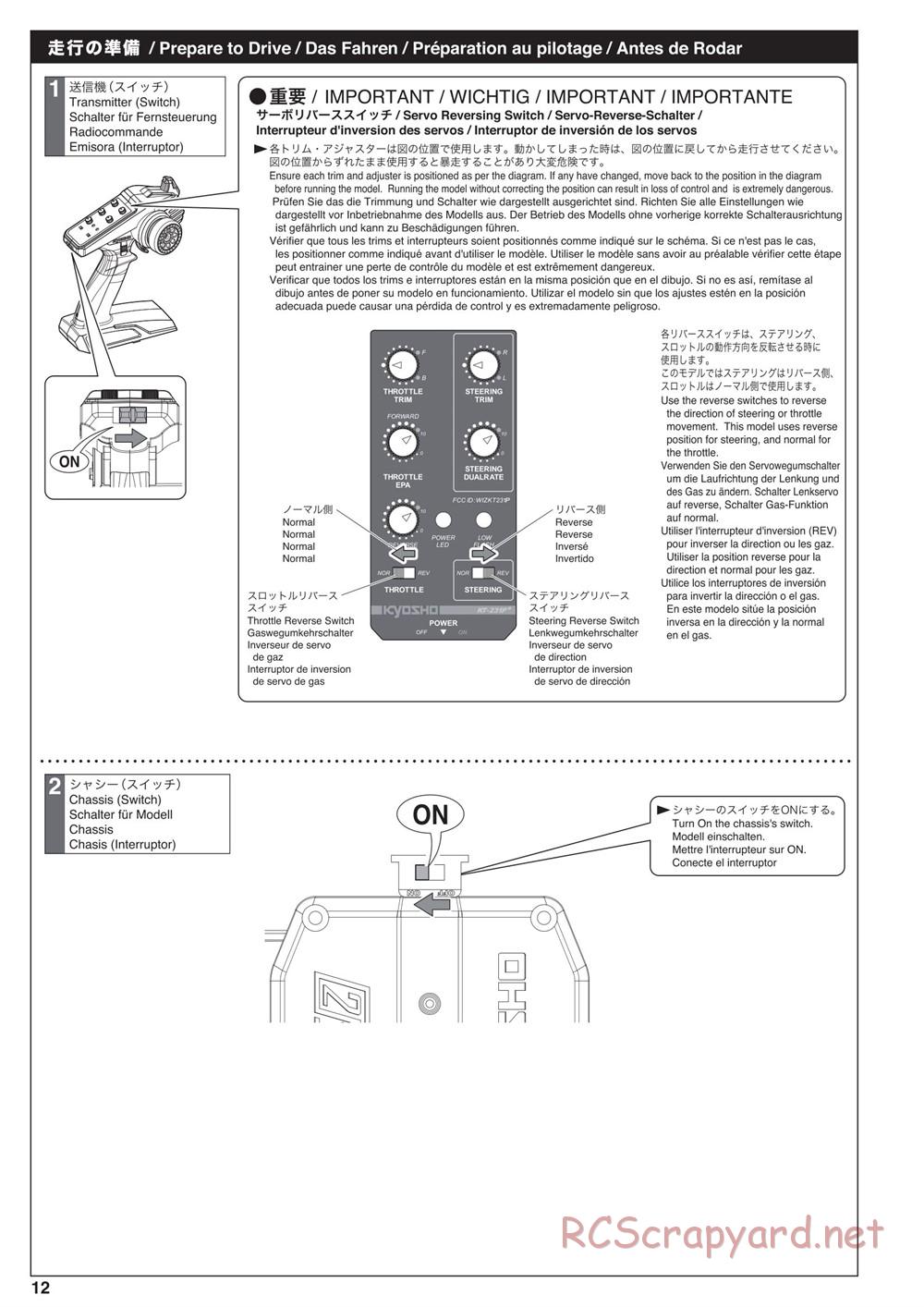 Kyosho - Outlaw Rampage - Manual - Page 12