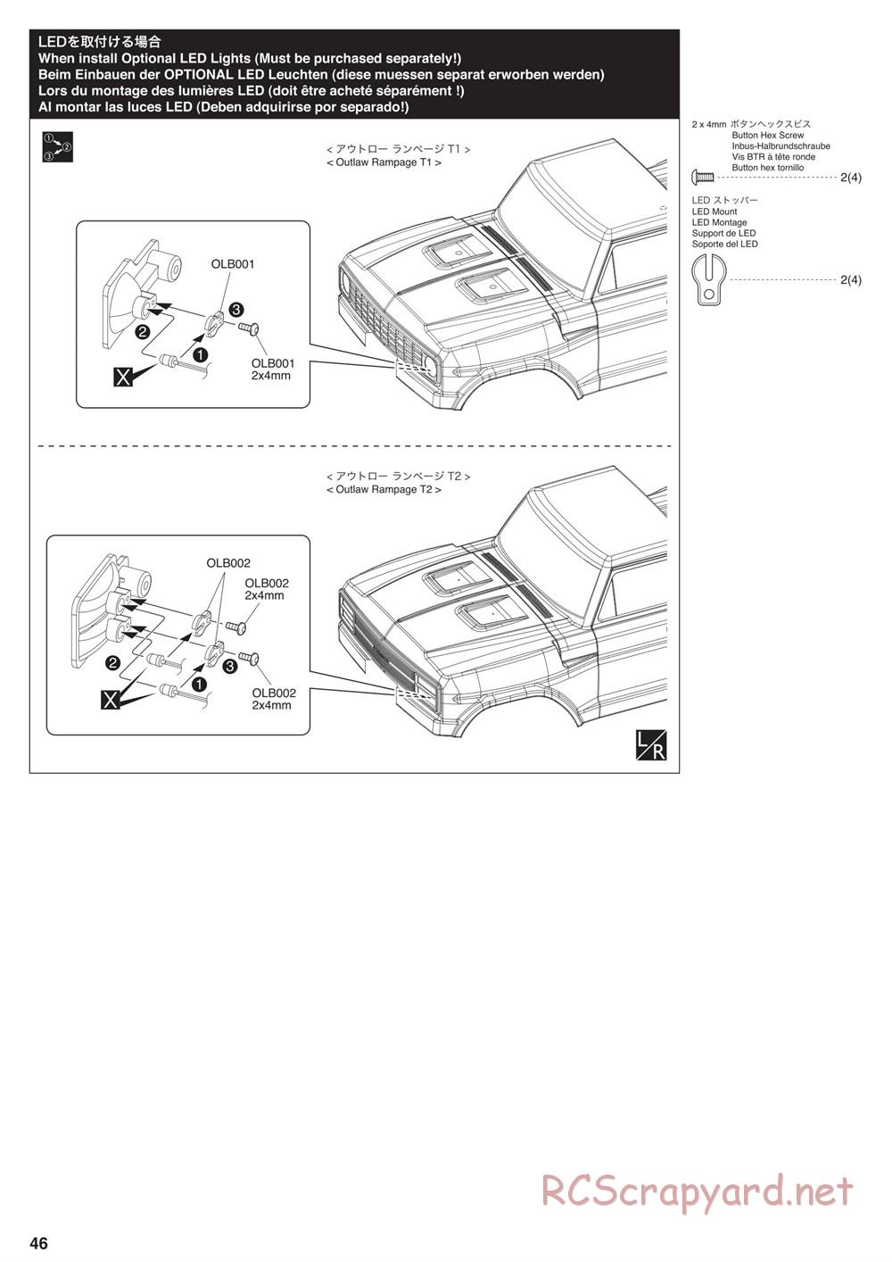 Kyosho - Outlaw Rampage - Manual - Page 46