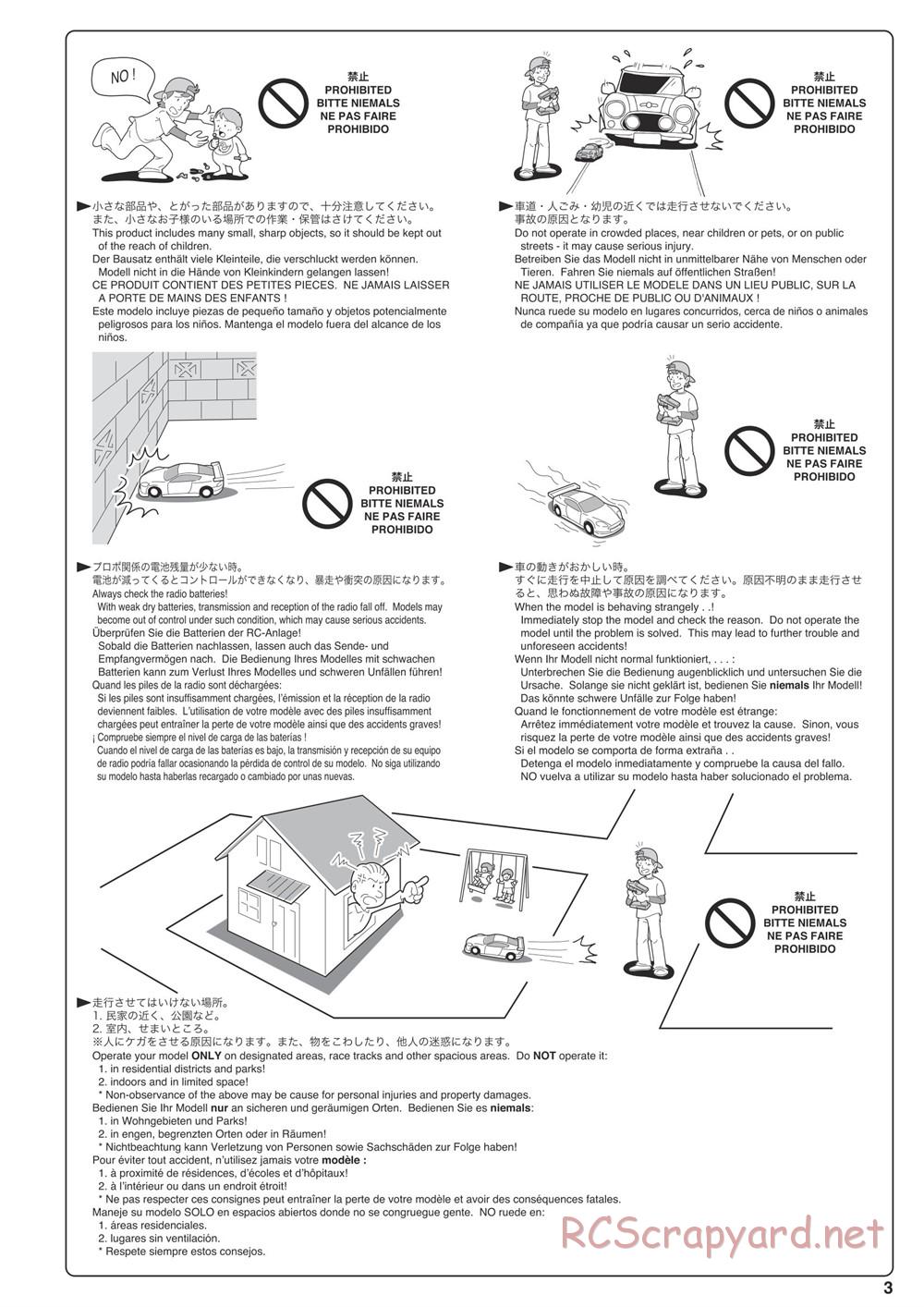 Kyosho - Outlaw Rampage Pro - Manual - Page 3