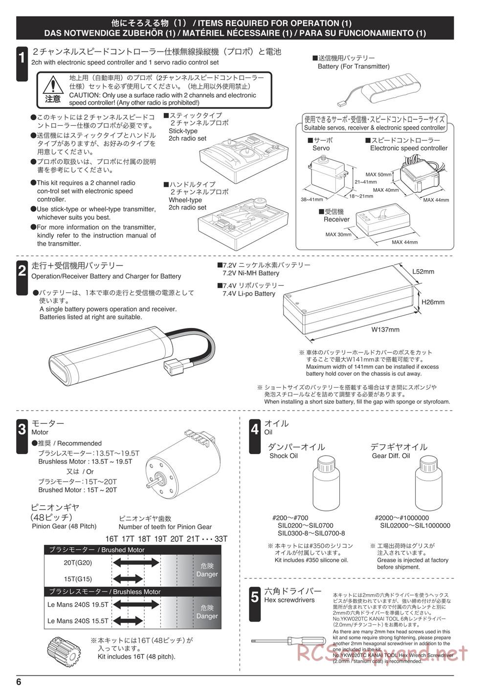 Kyosho - Outlaw Rampage Pro - Manual - Page 6
