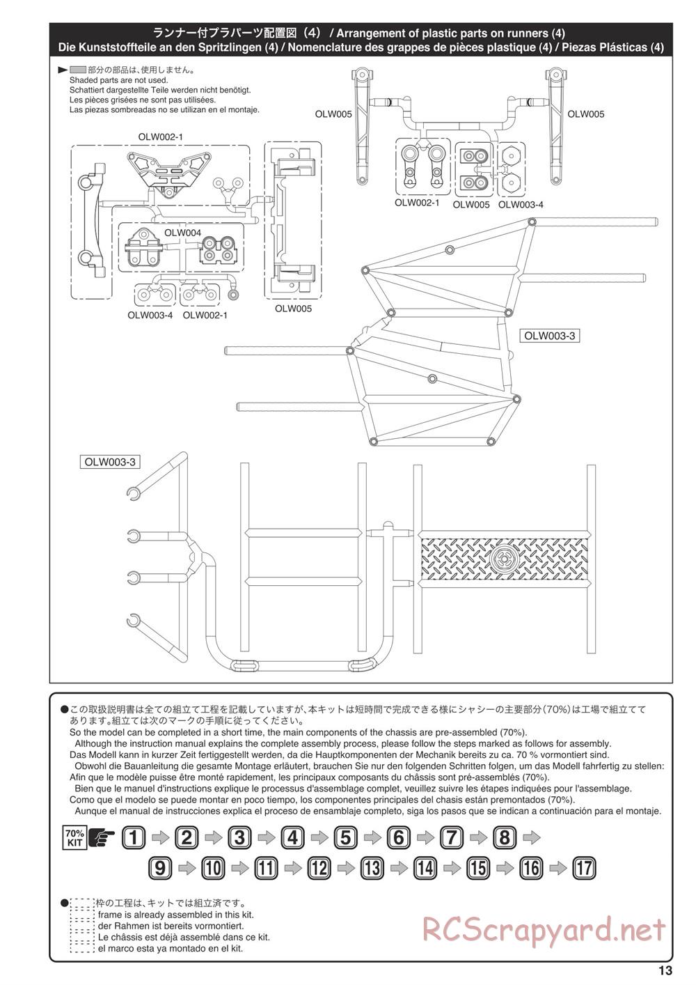 Kyosho - Outlaw Rampage Pro - Manual - Page 13