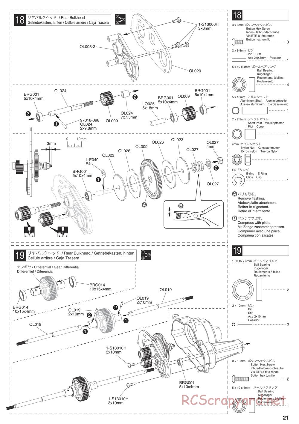 Kyosho - Outlaw Rampage Pro - Manual - Page 21