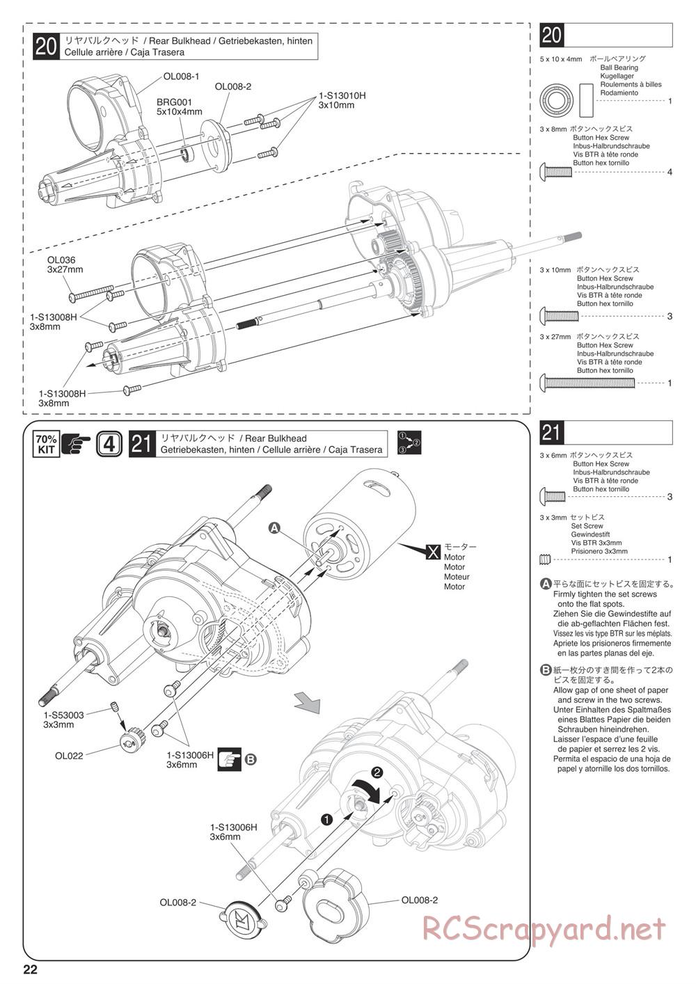 Kyosho - Outlaw Rampage Pro - Manual - Page 22