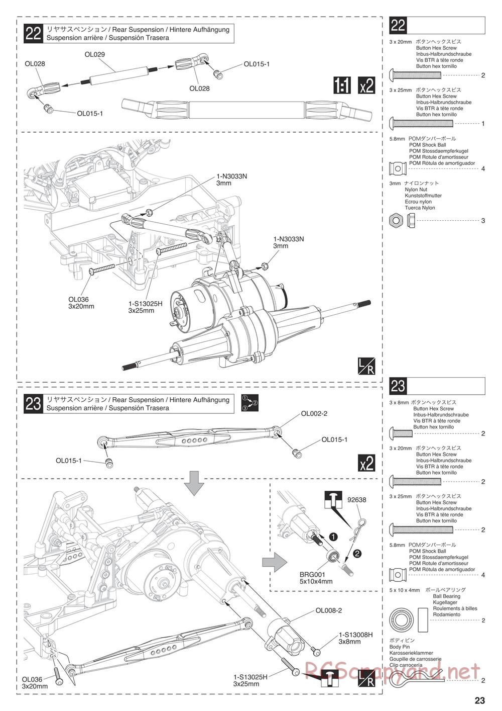 Kyosho - Outlaw Rampage Pro - Manual - Page 23