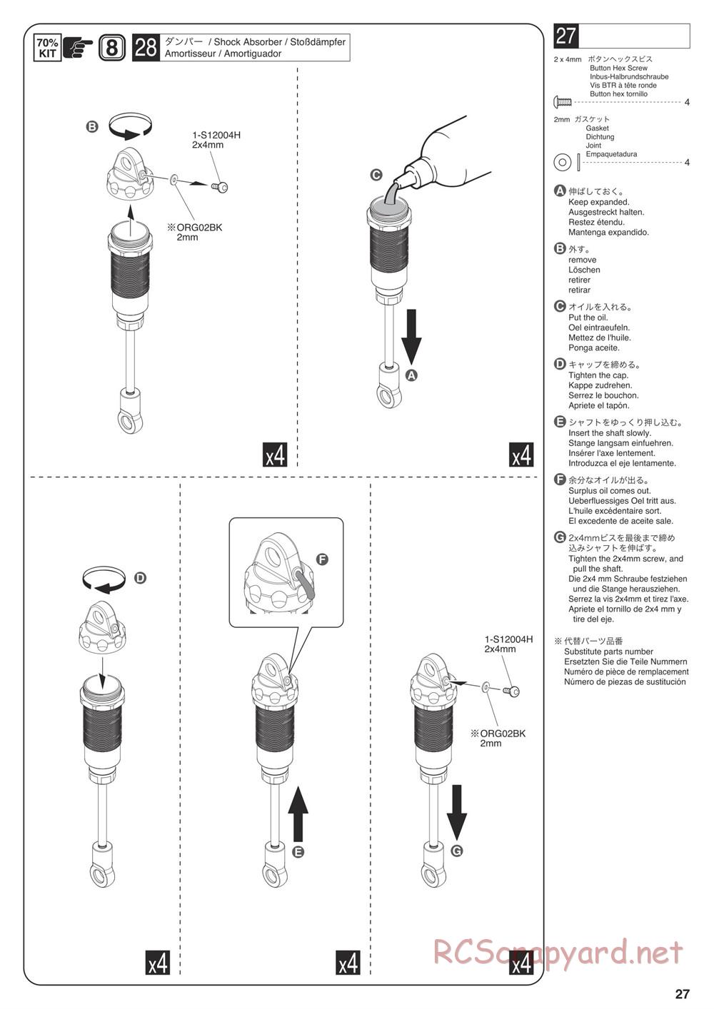 Kyosho - Outlaw Rampage Pro - Manual - Page 27