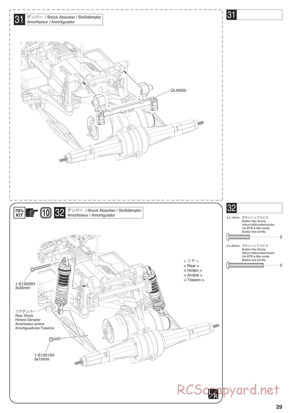 Kyosho - Outlaw Rampage Pro - Manual - Page 29