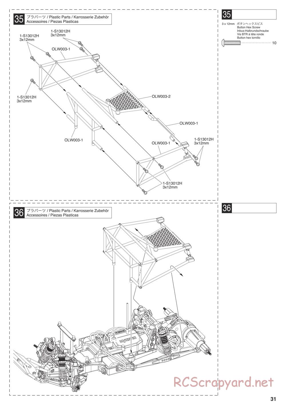Kyosho - Outlaw Rampage Pro - Manual - Page 31