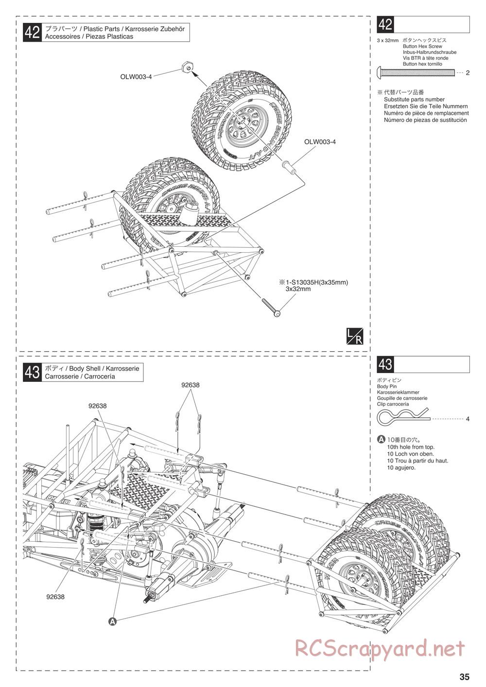 Kyosho - Outlaw Rampage Pro - Manual - Page 35